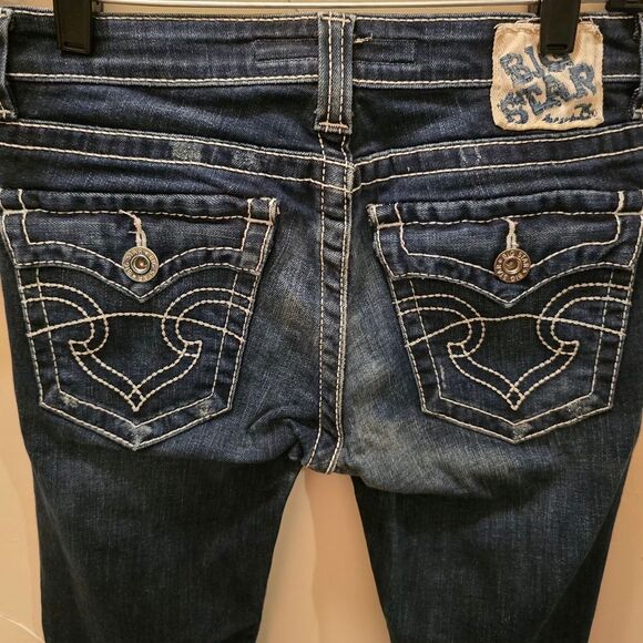 Big Star Denim - Big Star Dark Blue Boot Cut Jeans 25R x 31